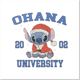 Ohana means family - Christmas Stitch Posters and Art